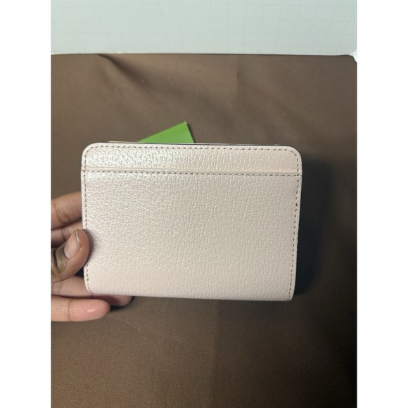 Kate Spade New York Leila Medium Compact Bifold Wallet Leather Pink‎ - Picture 5 of 5
